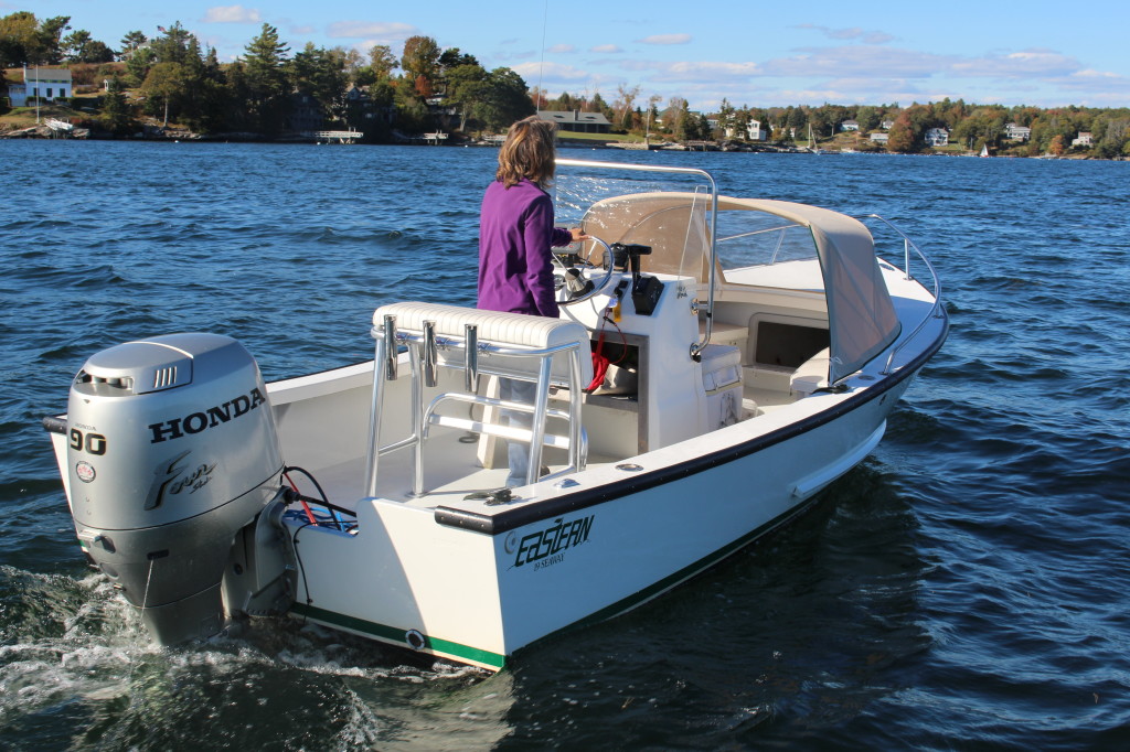 The boat is a 2002 Eastern Seaway 19, powered by brand-new 2019 Yamaha 90 horsepower four-stroke outboard engine, and equipped with a leaning post with rod holders, GPS/Fishfinder, VHF Radio, and a dodger. She can readily accommodate up to 6 people.