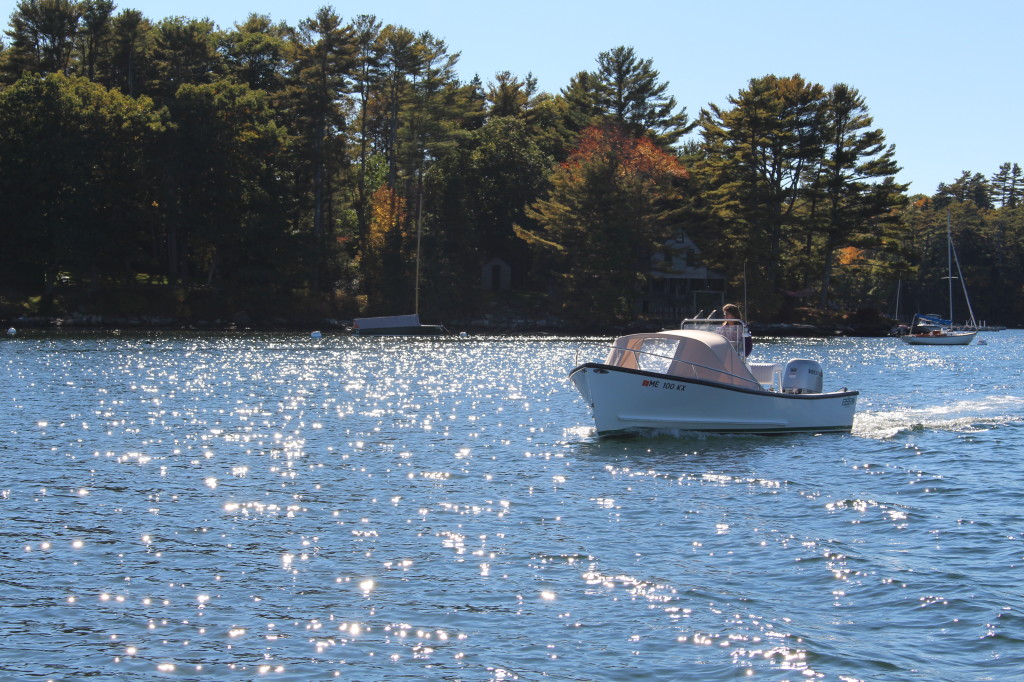 Heading out on a sparkly fall day for a new boat photo shoot!